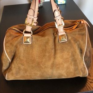 Michael Kors Grayson Satchel, distressed mocha